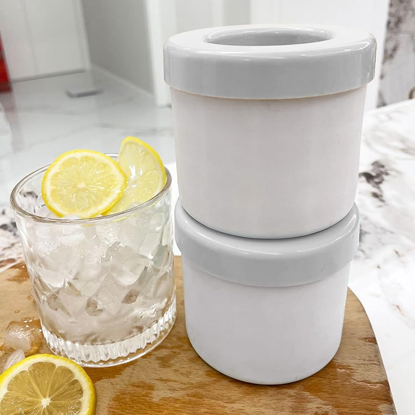 Cylinder Silicone Mini Ice Cube Mold, 3D Silicone Ice Cubes Tray Holds Ice Cubes